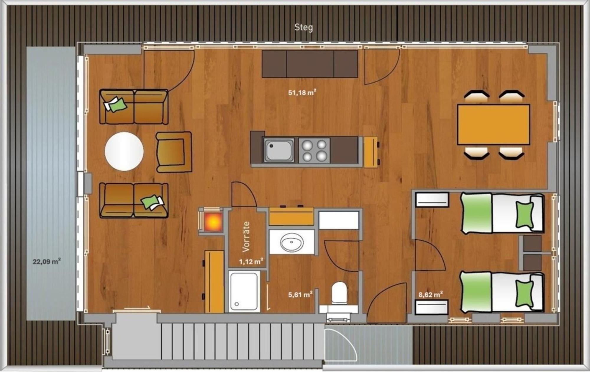 Kyst 5410 Floating Home 2 Neustadt in Holstein Extérieur photo